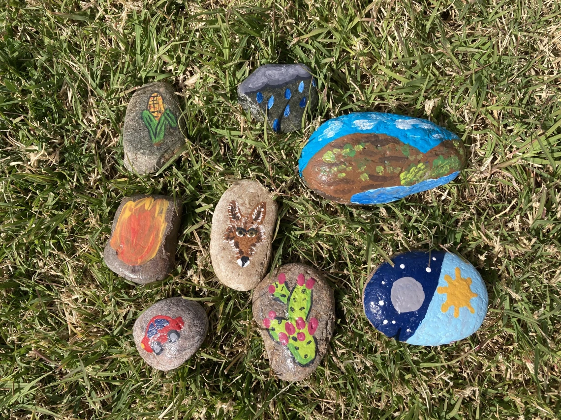 Picture of painted stones
